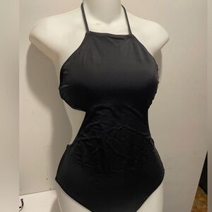 Victoria's Secret Black Cutout One-Piece Swimsuit